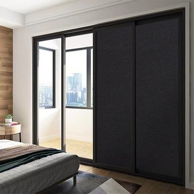 Haftet statisch ohne Klebstoff Glasaufkleber Badezimmer Milchglas Sichtschutzfolie Undurchsichtige Fensterfolie Schwarz Matt Einfache Installation Dekorative Glasfolie