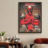 5D DIY Diamond Art Painting Kits for Adults, Deadpool Full Round Crystal Diamond Kits for Beginner for Home Wall Decorate