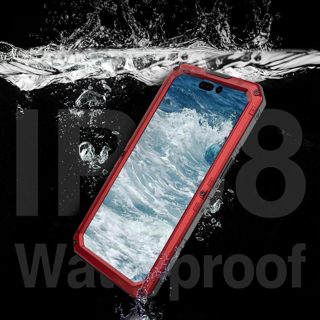 Waterproof Protective Case for IPhone 17 Air 16 E 15 14 13 12 ProMax Heavy-duty Metal Full Protective Aluminum Alloy Cover