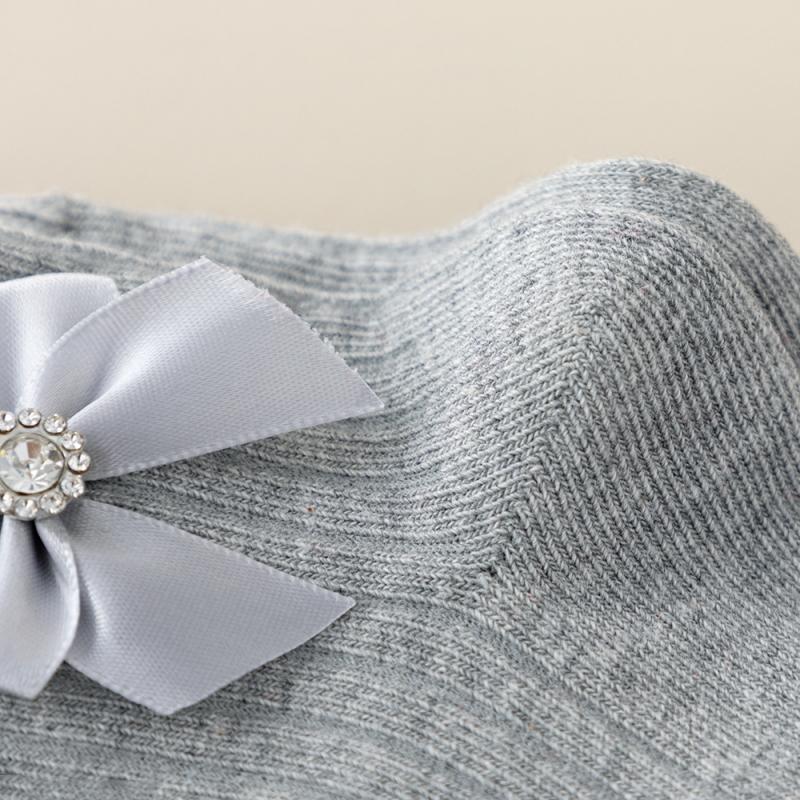 Spring Autumn Kids Socks Baby Girls Cotton Socks Cute Bow Soft Toddlers Princess Children Tube Socken