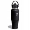 Thermal Bottle 946 Ml Black Wide Flex Straw Hydro Flask