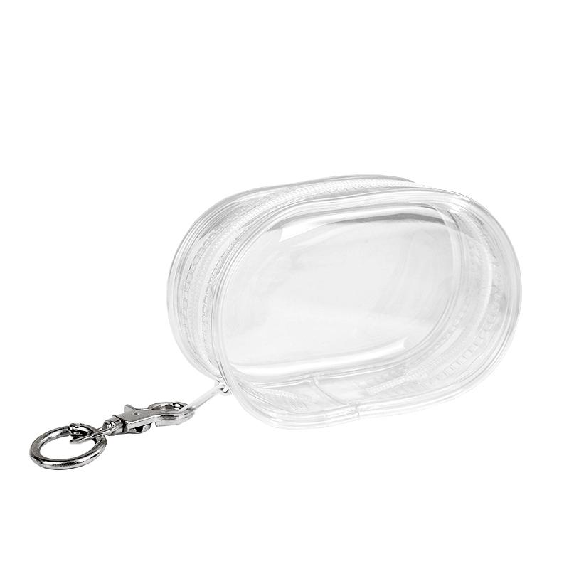 1Pc PVC Transparent Storage Bag Cute Jewelry Wallet Doll Display Out Bag Thickened Keychain Storage Box