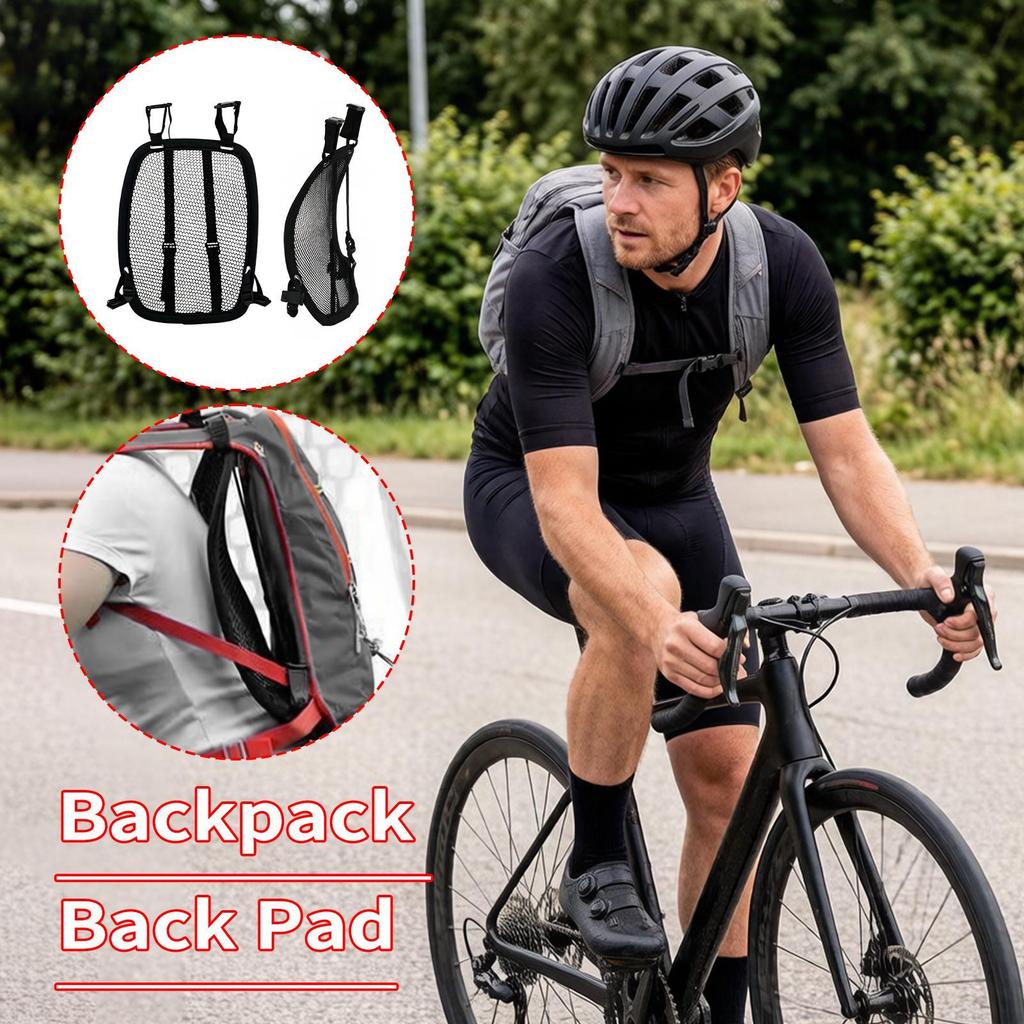 Rucksack-Abstandshalter Rahmen Atmungsaktiv Verstellbar Netz Universal Rucksack Luftstrom-Abstandshalter für Outdoor Pendeln Radfahren Rucksackreisen