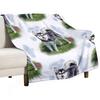 Alaskan Klee Kai Dog Lovers Art Throw Blanket Thermal Warm Picnic Decorative Sofa Blankets