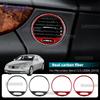 Real Soft Carbon Fiber For Mercedes CLS C219 2004-2010 Car Dashboard Central Control Air Vent Panel Trim Sticker Interior Parts