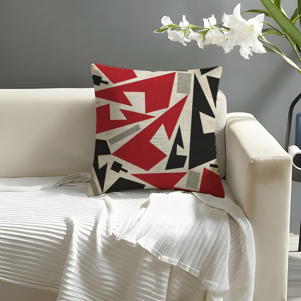 Artist Iikuo Ueda Typon Pillow Case Natural Linen Organic Fabric DoubleSided Printing Sofa Home Decor Cushion Cover