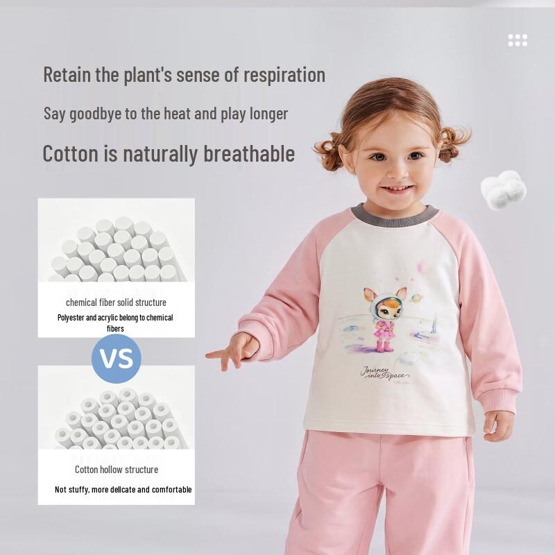 Raby Kids' Unisex Casual Sports Sweatshirt & Pants Set
