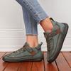 Women's Boots Mid Top for Retro Anti Slip Shoes Men's Soft Leather Mid Top Ankle Boots Couple's Loafers