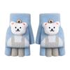 Winter Children's Thermal Gloves Knitted Half-finger Flip Cute Cartoon Bear Boys and Girls Elementary School Students Writing Gloves