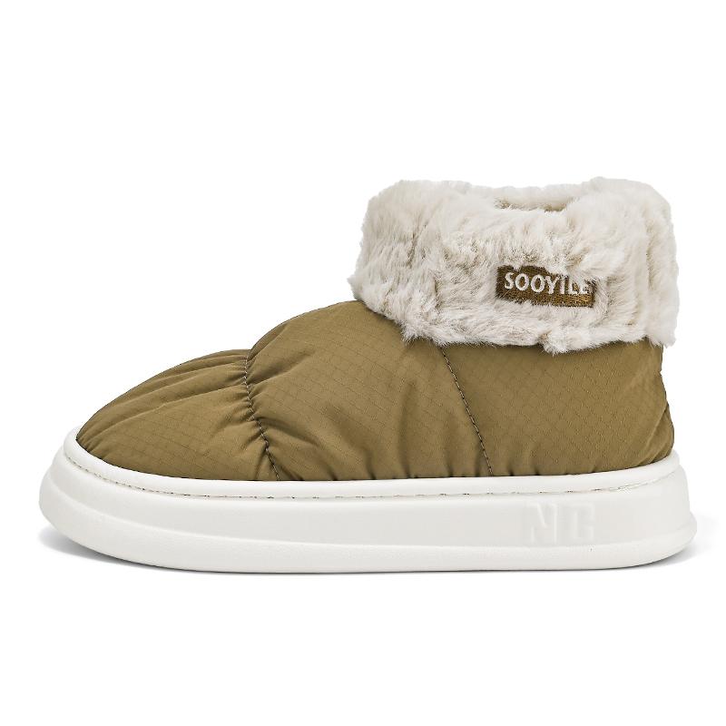 

Повседневная обувь Зимняя толстая подошва Гибкая круглая носовая часть Уличная обувь Сохраняет тепло Удобная Износостойкая Нескользящая Универсальная 44-45