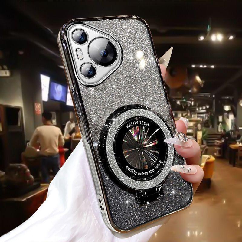 Luxury Magnetic Suction Stand Phone Case for Huawei P 70 60 50 40 PRO NOVA 12 11 10 9 SE MATE 60 50 PRO Anti Drop Bracket Shell