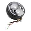 Multifunctional 7" Round Led Headlight Fog Lamp Custom Fits For Racer Bobber Chopper