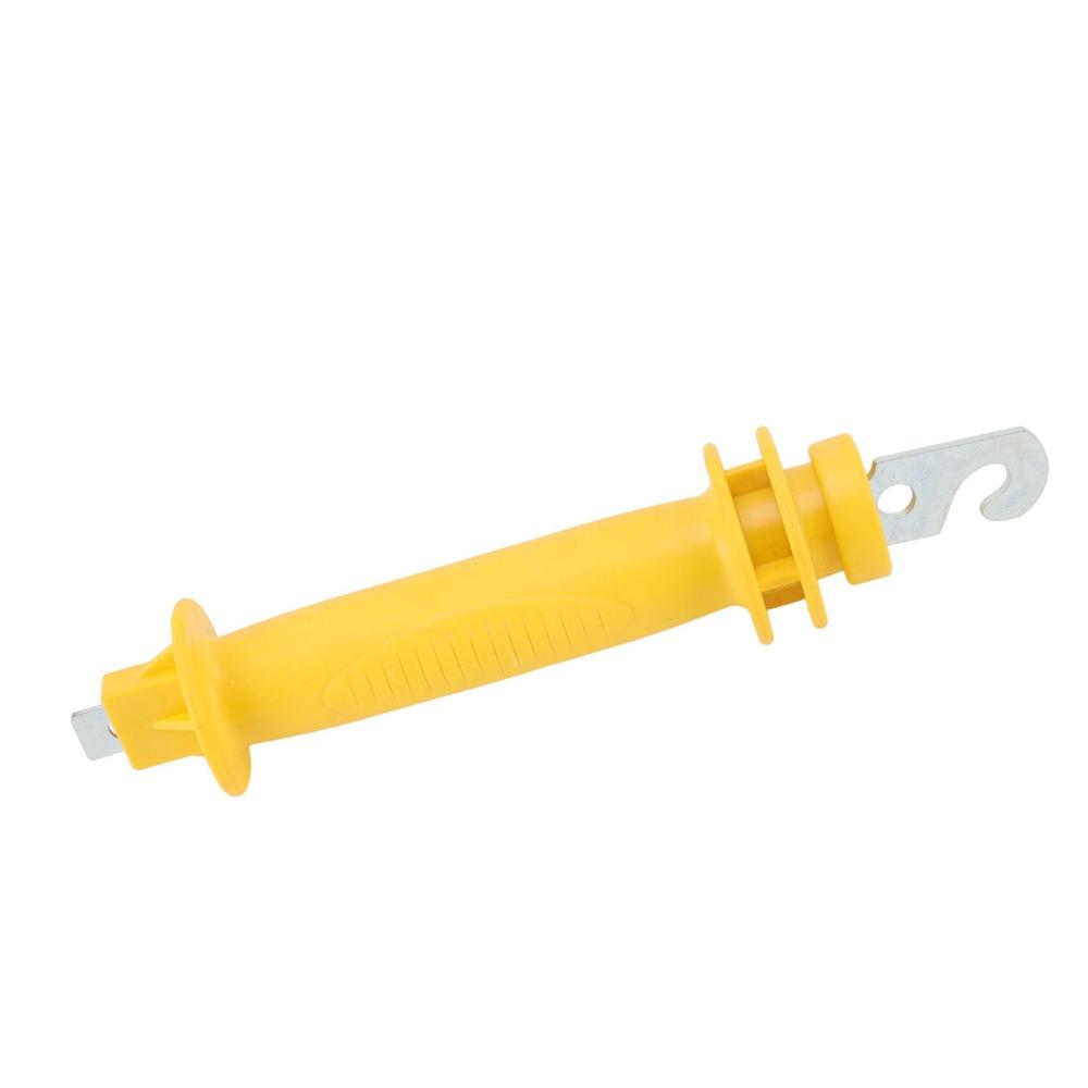 Yellow Electric Fence Handle PE Insulated Fence Grip Durable Gate Grip Bar  Livestock Fence