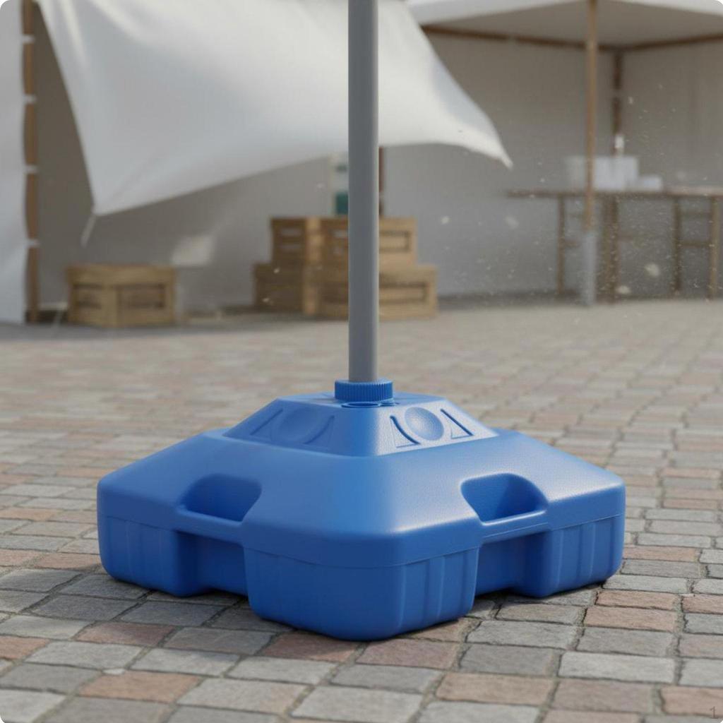 Wasserbefüllbare Sonnenschirmbasis Windbeständig Robust Sonnenschirmgewicht Universell Passend Tragbar Terrasse