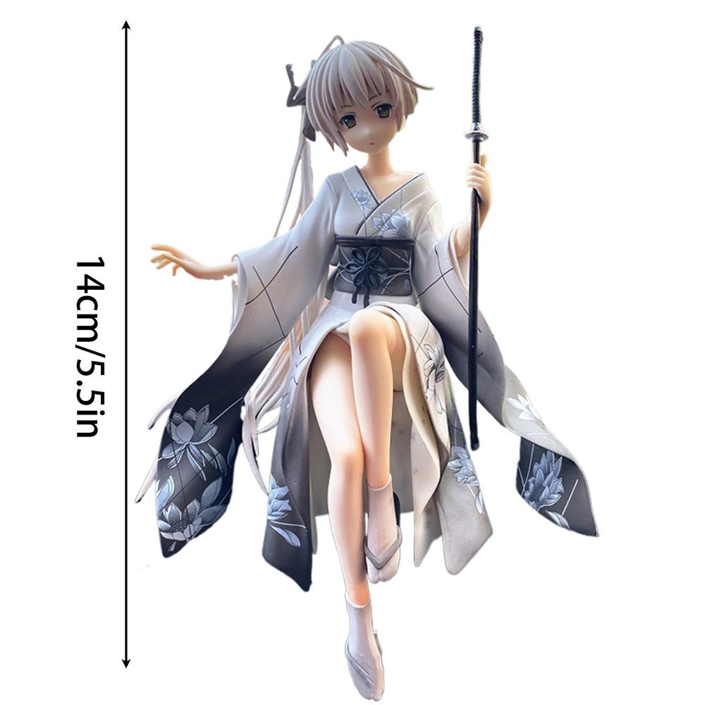 Yosuga NoSora Anime Figure Car Ornaments Anime Collection Doll Adorable Anime Character Model Car Dashboard Decorations