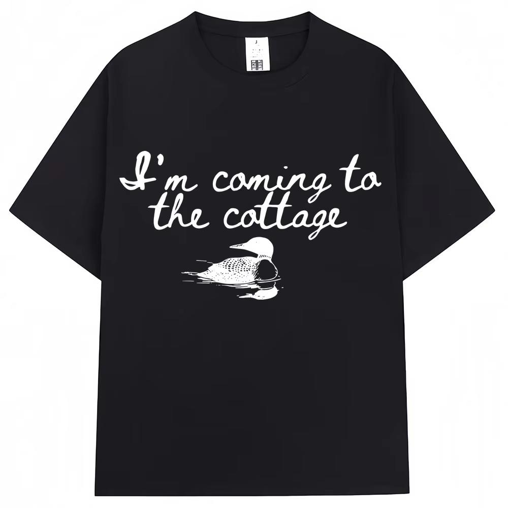 Heated Rivalry Funny Meme Graphic T Shirt I'm Coming The Cottage Hollanov T-shirts Oversized Cotton Tees