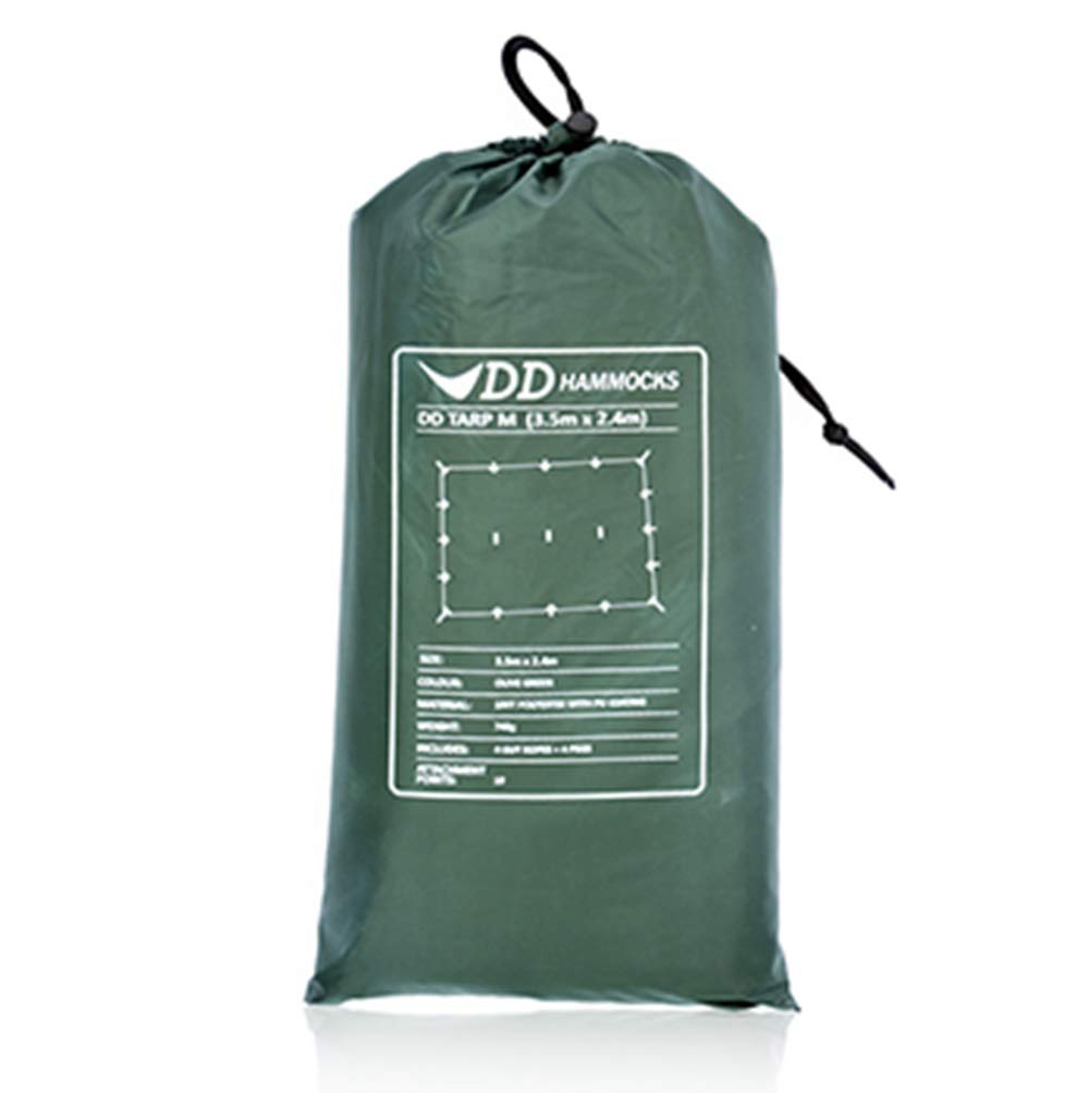

DD Hammock DD Tarp DD Tarp M x Pack Lightweight Tarp perfect for hammock shelter 3.5m 2.4m (Olive green) [Item]