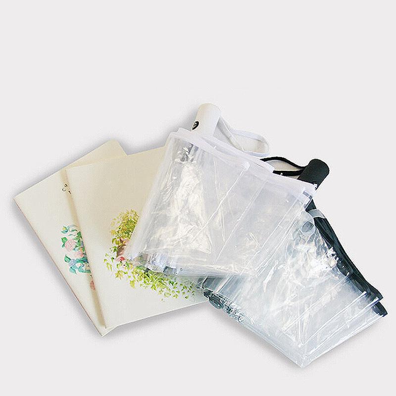 Umbrella Transparent Umbrella Automatic Transparent Tri Fold Umbrella