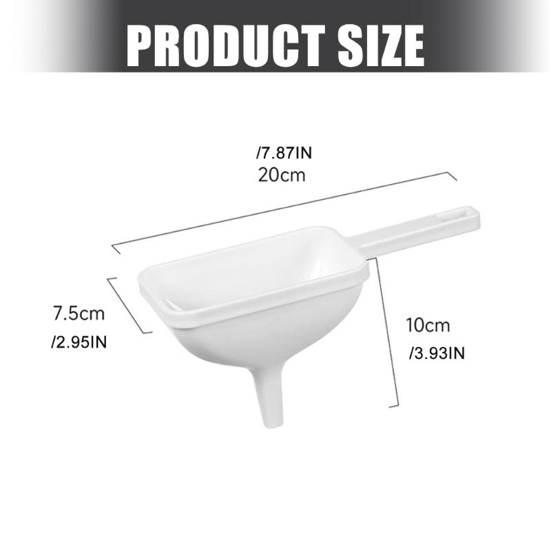 Food Safe Large Opening Funnel For Cooking Oil Transfer PP Materials Pouring Tool Dishwasher Friendly Kitchen Essential