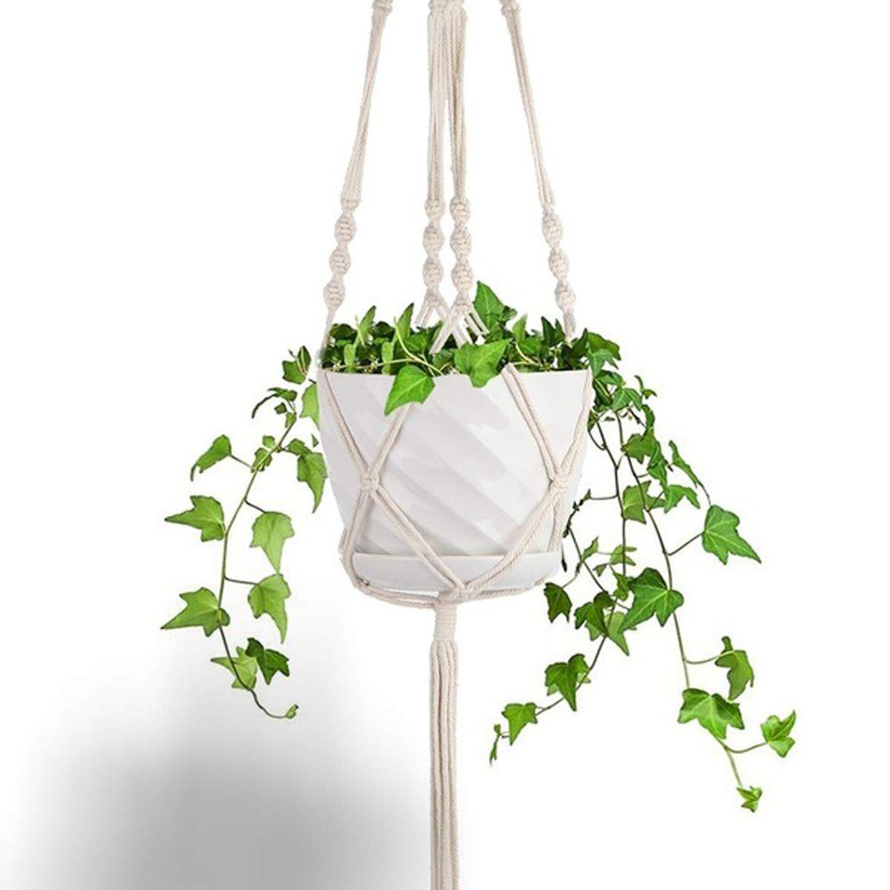 Indoor Macrame Hooks Flower Pot Holder Hanging Basket Garden Hanging Rope Plant Hanger