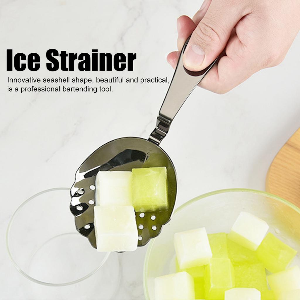 Ice Strainer 304 Stainless Steel Bar Cocktail Ice Drink Filter Bartending Accessory