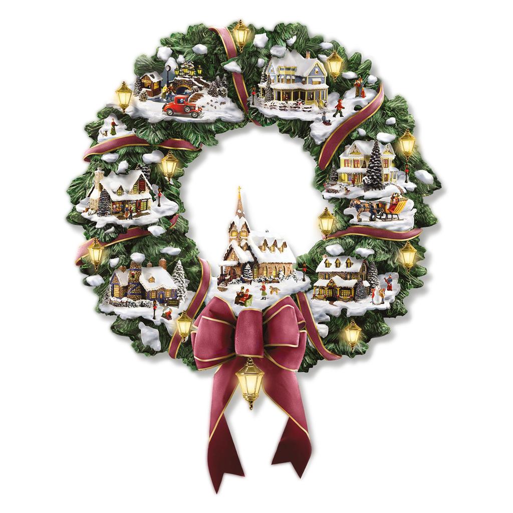 Cheap 2023 Christmas Tree Rotating Sculpture Train Decorations Paste