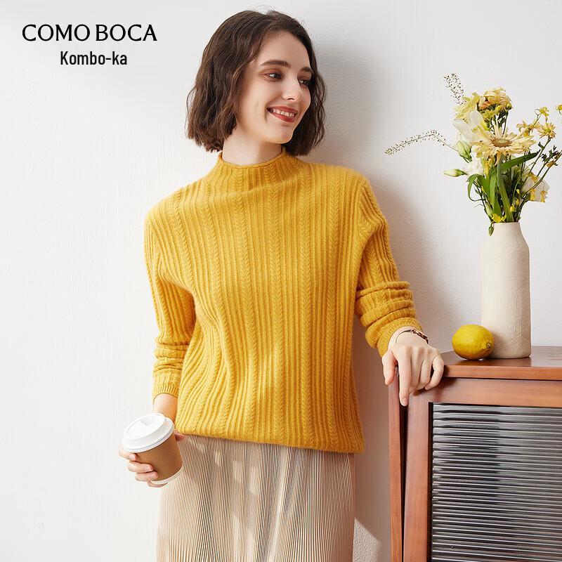 

Женский осенне-зимний кашемировый свитер с полувысоким воротником L