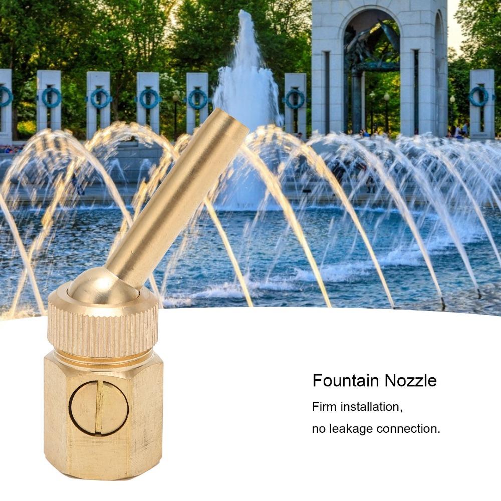 Gold Landscape Nozzle Brass Pond Sprinkler Durable Fountain Direction Jet  Landscape Design