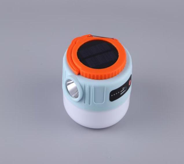 Waterproof Outdoor Solar LED Tent Bulb - Emergency & USB Rechargeable Lighting for Night Markets