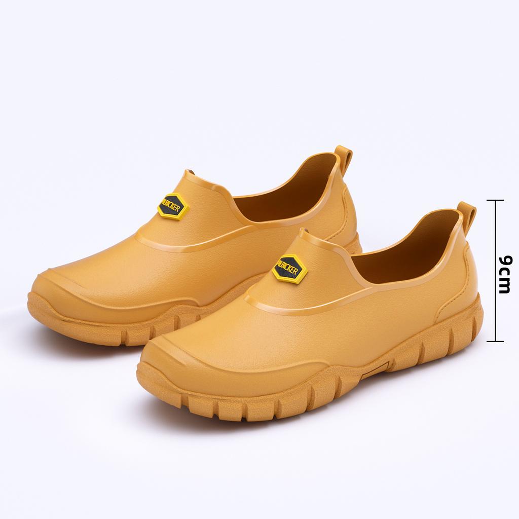 Men's non-slip and wear-resistant low-top waterproof men's chef work shoes rain shoes men's shoes are versatile