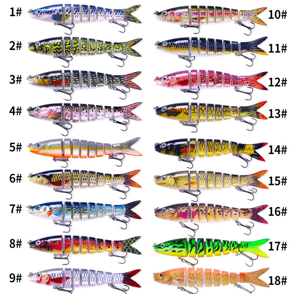 Isca de Pesca Biônica Articulada - 16 Cores, 13cm/18g