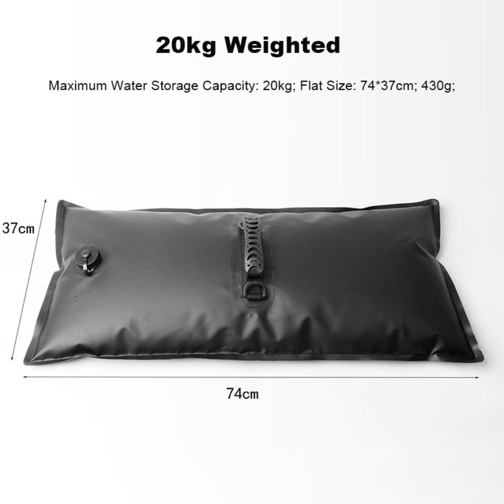 PVC Fixed Gravity Water Bag 8kg 12kg Weighted Water Bag Portable Outdoor Water Bag  Camping