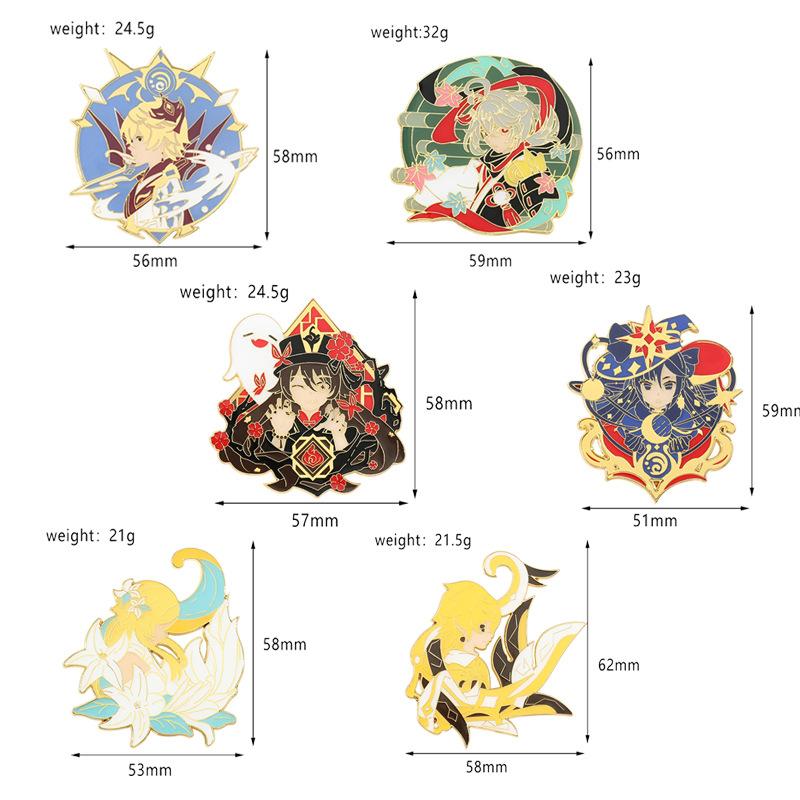 Anime Brooch Badge Cartoon Character Pendant Accessories