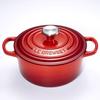 Runde Cocotte aus emailliertem Gusseisen Signature - Kirschrot - 18cm