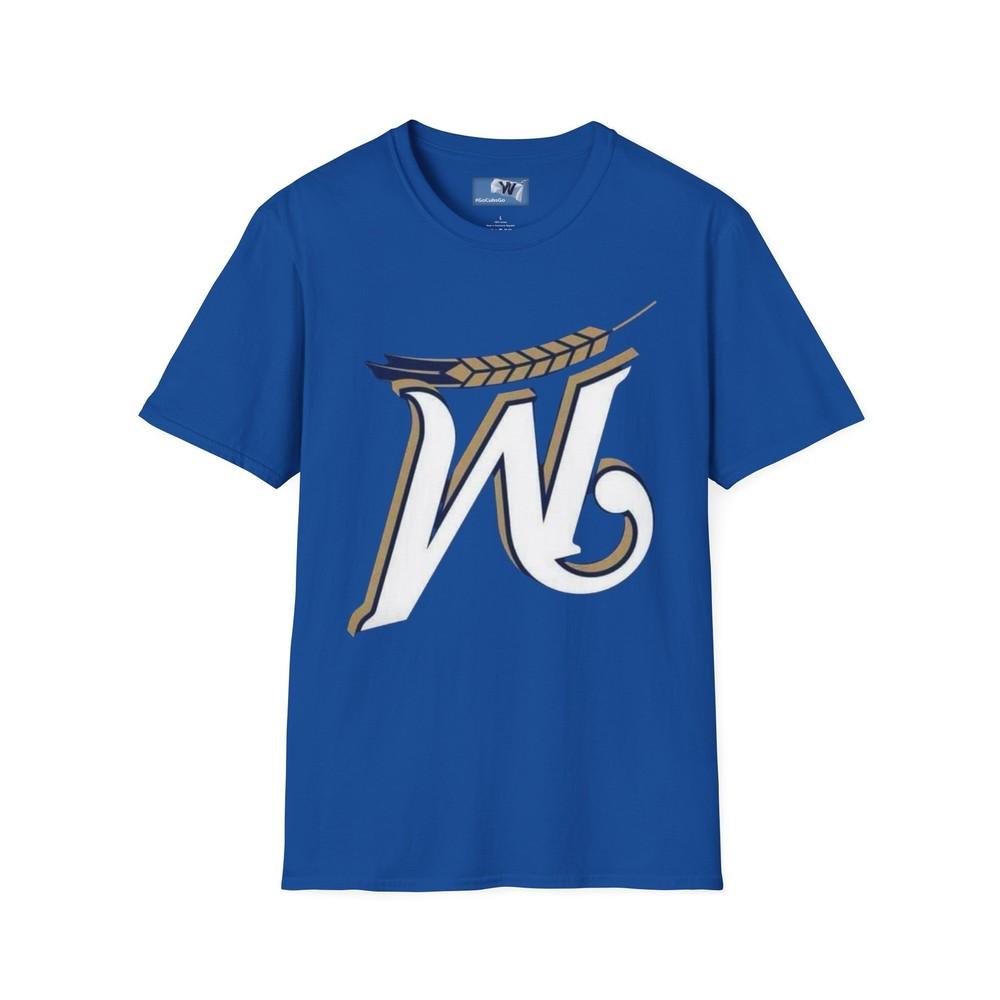Flying the W Chicago Cubs T-Shirt upside down Milwaukee Brewers logo Unisex T-Shirt S