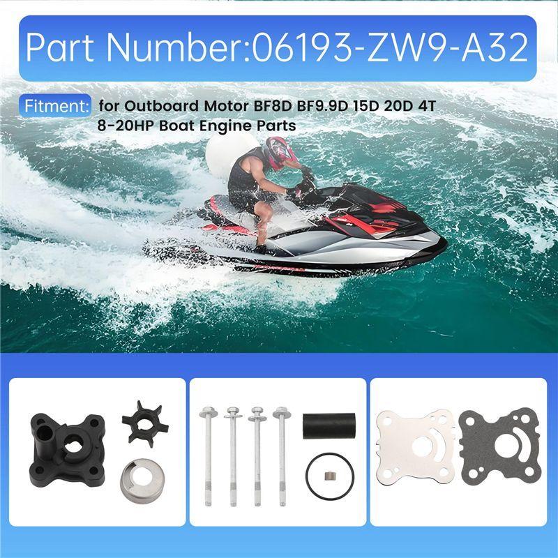 NR-06193-ZW9-A32 Water Pump Repair Kit For Honda Outboard Motor BF8D BF9.9D 15D 20D 4T 8-20HP Boat Engine Parts