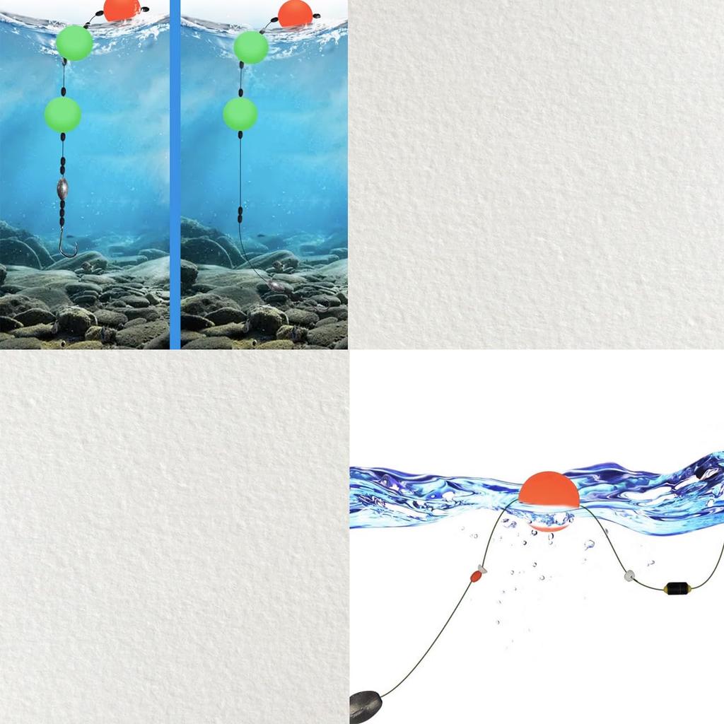 VIEAURA Foam Float [Set of 9] 3 Colors Fishing Tackle