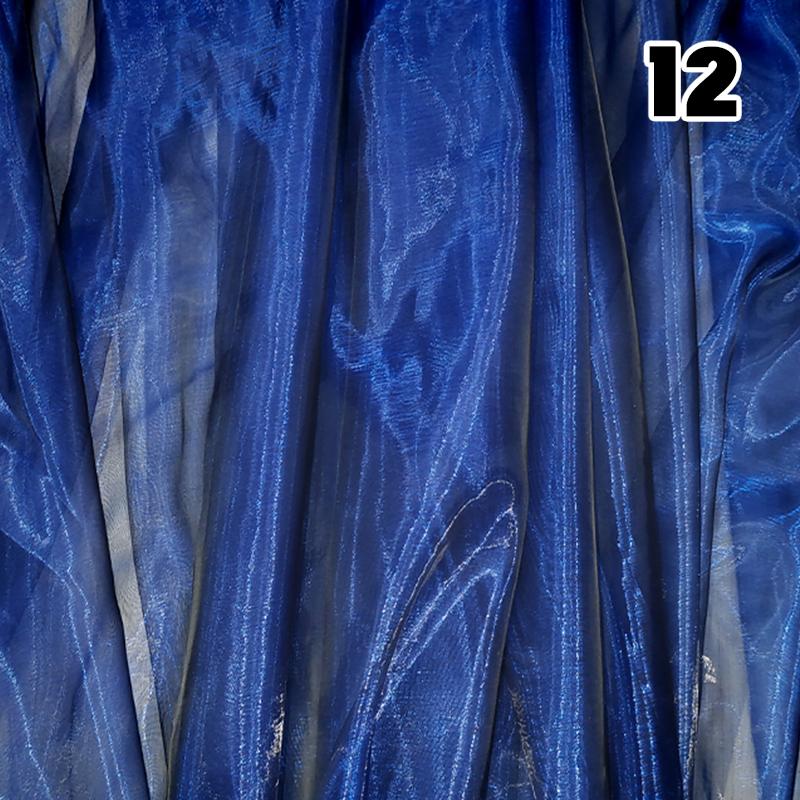 Przezroczysty Laserowy Tiul Tkanina Szycie Siatka Materiał Kolorowa Organza Szklana Fluorescencyjna Przędza Jedwabny Szyfon Materiał na Odzież Sceniczną