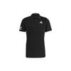 Polo Shirts Men's Black Polo Collar Moderate Straight Fit GL5421