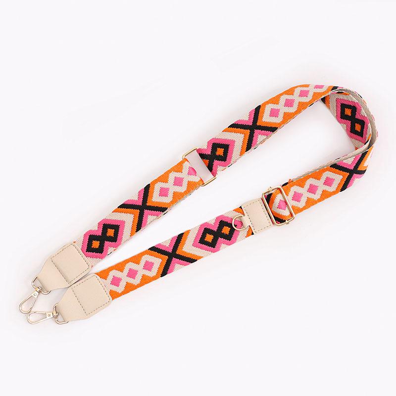 Mobile Phone Strap Ethnic Style Wide Crossbody Shoulder Strap Women's Bag Replacement Strap Shoulder Luggage Accessories