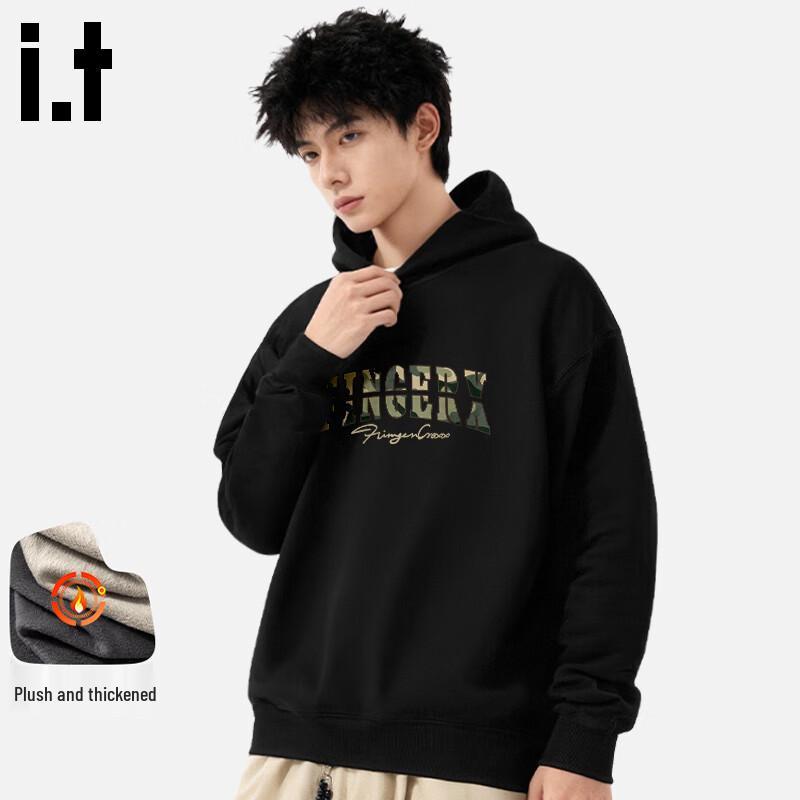 Fingercroxx IT Unisex Retro Mikina s kapucí podšitá fleecem