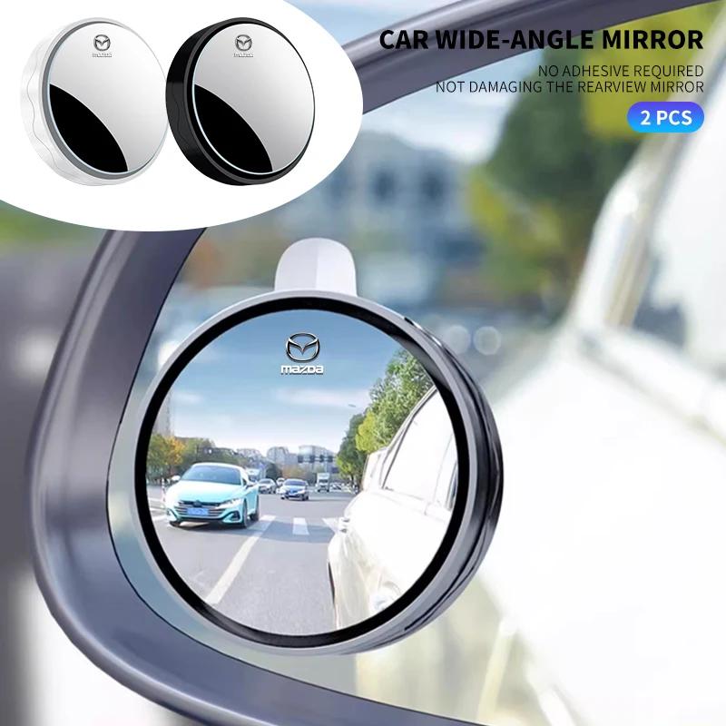 Car HD Rear View Wide Angle Round Convex Mirror For Mazda 3 BK BL Axela 2 5 CX5 CX6 CX-4 GH GG CX-7 MX5 RX8 Ms M3 M5 M6 MX3