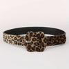 Y2k Leopard Print Design Women's Belt Hip Hop Trendy Girls Fashion Casual Jeans Dress Accessories Pu Leather Waistband Girdle