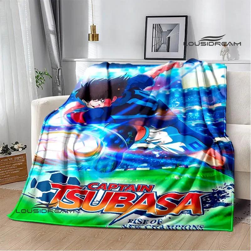 Captain Tsubasa Cartoon Blankets Picnic Blanket Warm Flannel Blankets Soft and Comfortable Blanket Bed Linings Birthday Gift