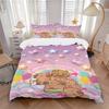 Set di 3 Coperture Carine con Design Capibara, Tessuto Traspirante(1 Copripiumino + 2 Federe) (Senza Trapunta) yy250911204