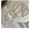 S925 Sterling Silver Love Pearl Tassel Necklace - Fresh, Sweet, and Elegant Clavicle Chain.