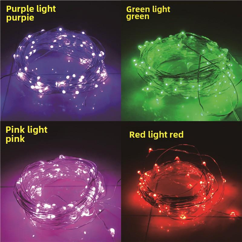 Starry LED String Lights: Decorative Battery-Operated Copper Wire Lights for Festivals and Room Décor