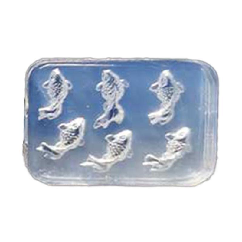 A52E Carp Decoration Earring Mold Resin Silicone Mold Jewelry Casting DIY Crafts