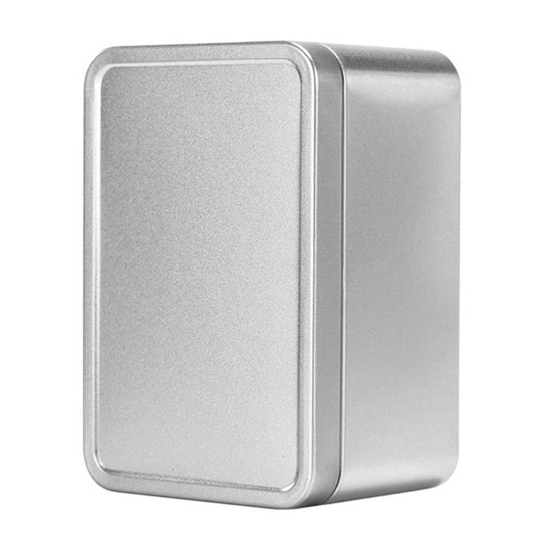 Čajové plechovky Krabice Kovová úložná krabice Čajové plechovky Uzavřené plechovky Obdélníkové plechovky Nádoba na čaj Krabice Organizér Krabice na cukroví