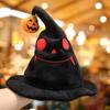Pumpkin Halloween Hat Plush Devil Cap Portable Halloween Witch Wizard Hat  Children